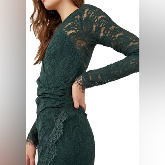 Free People 💚 Pearl Lace Mini Dress - Picture 3 of 8